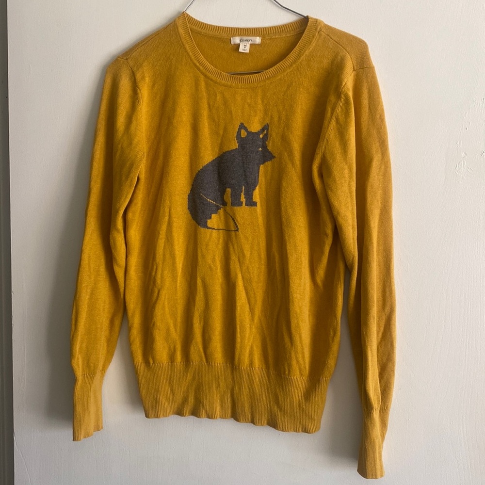 Fox sweater mustard